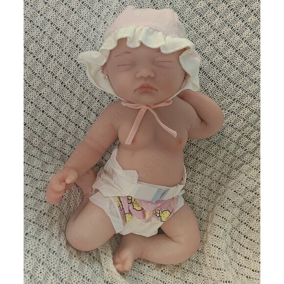 3.5kg Full Body Silicone Sleeping Newborn 45cm Cute Reborn Baby Dolls Girl Dolls - Picture 1 of 16